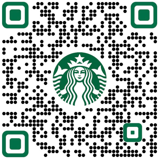 نمونه QR با استایل Starbucks